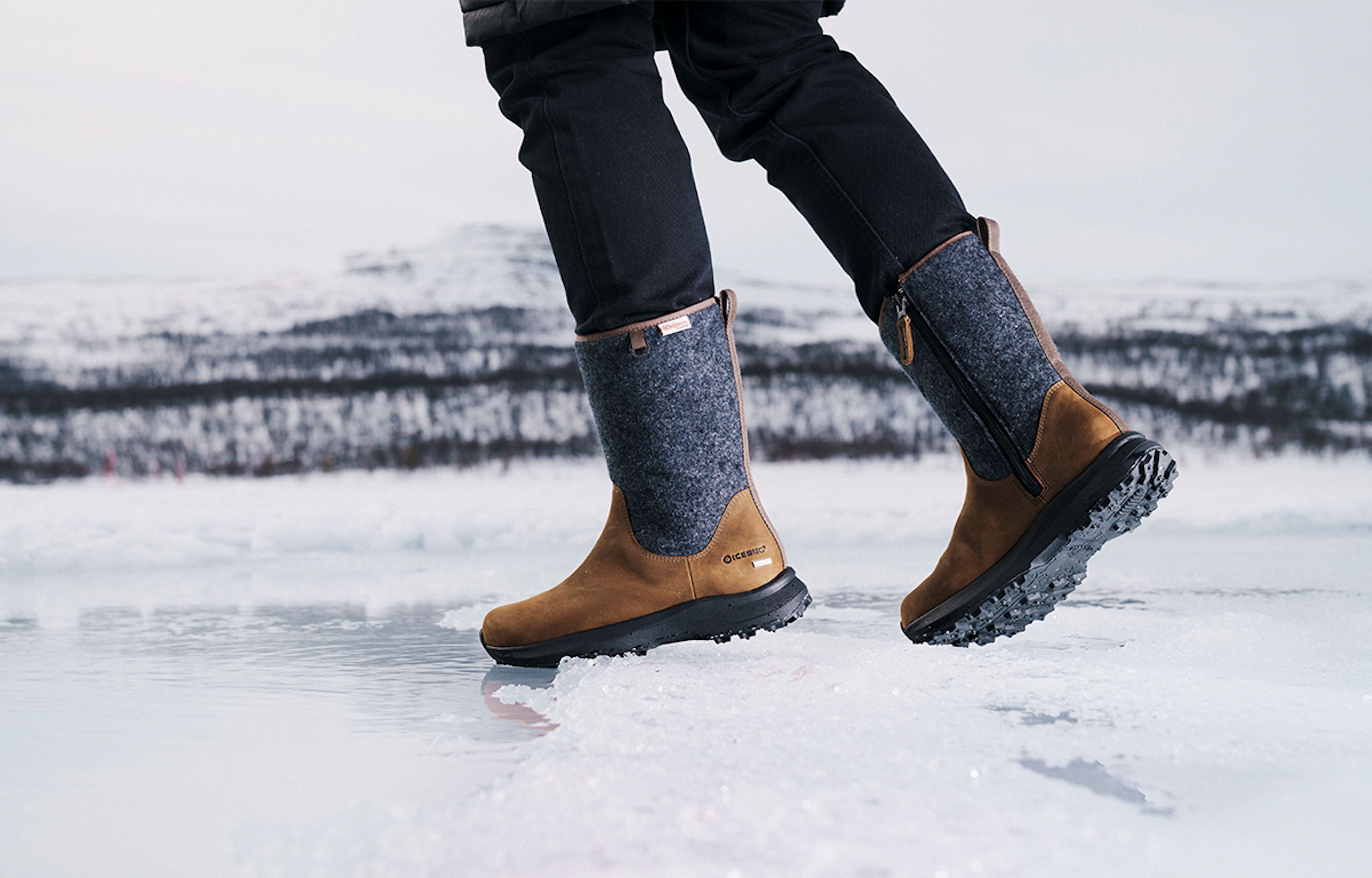 Grove 2 ReWool BUGrip - Coffee/Grey