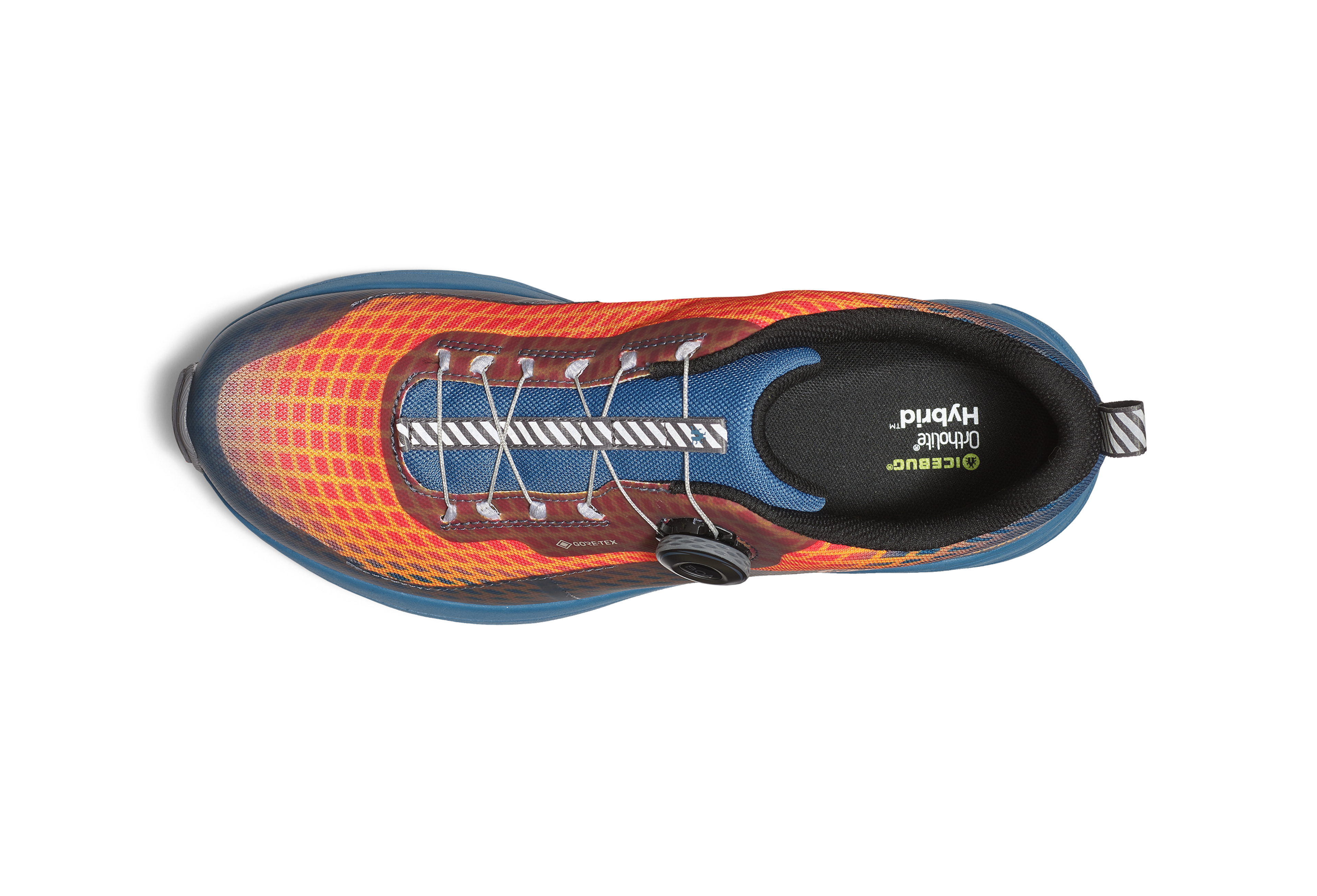 NewRun Men's BUGrip GTX - MistBlue/FireOrange