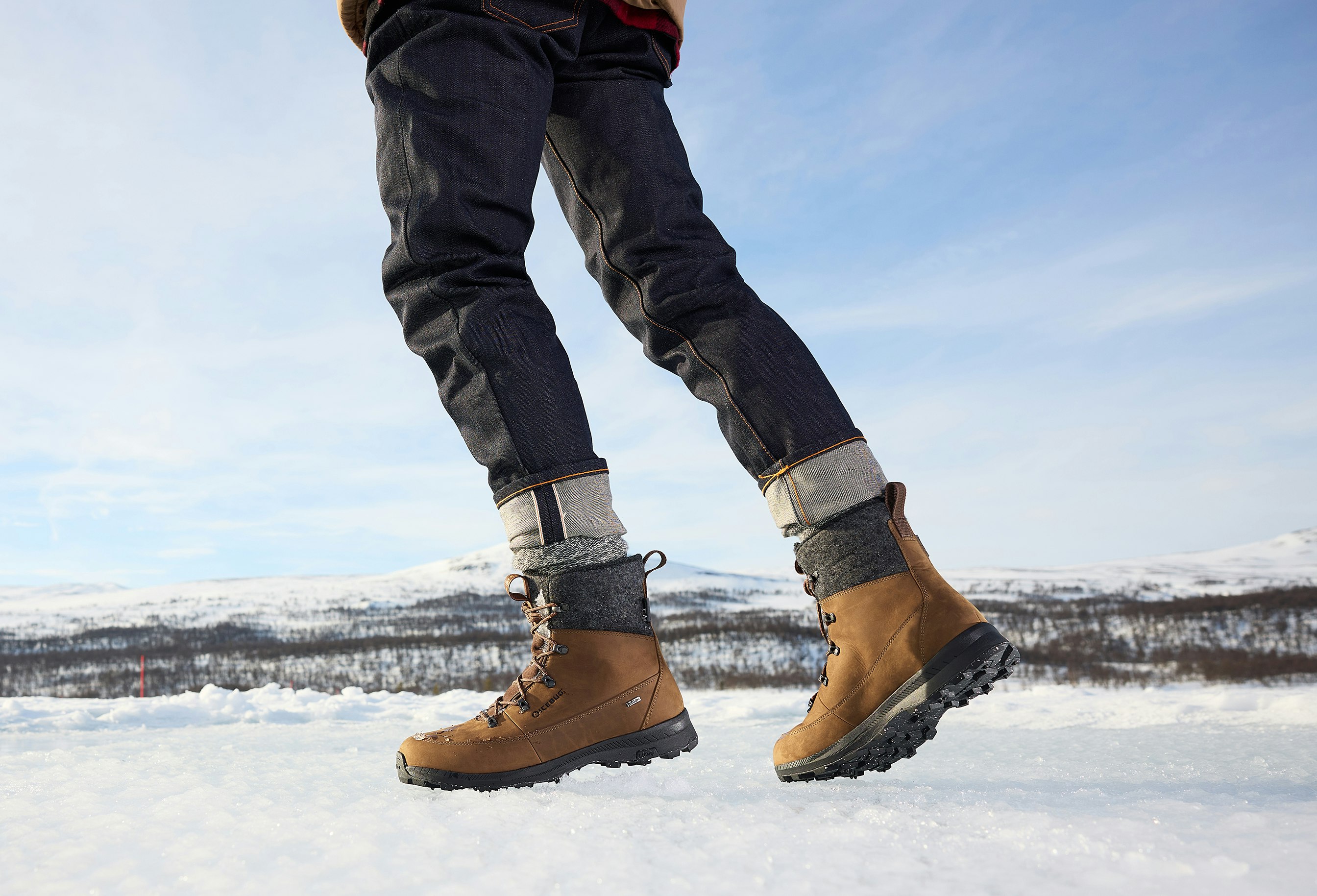 Adak ReWool BUGrip - Coffee/Grey | Icebug