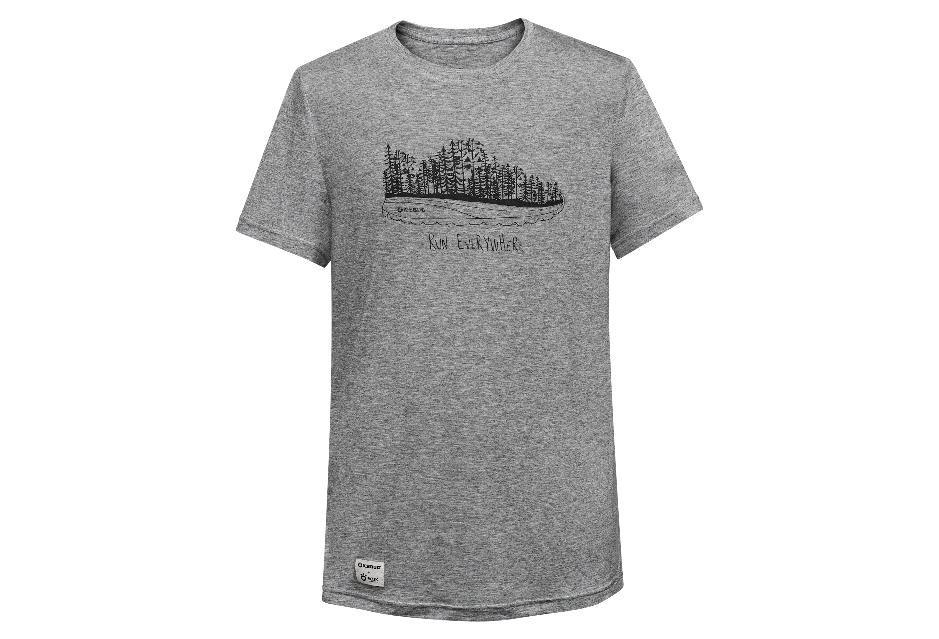 T-Shirt Wool Run Men - Grey