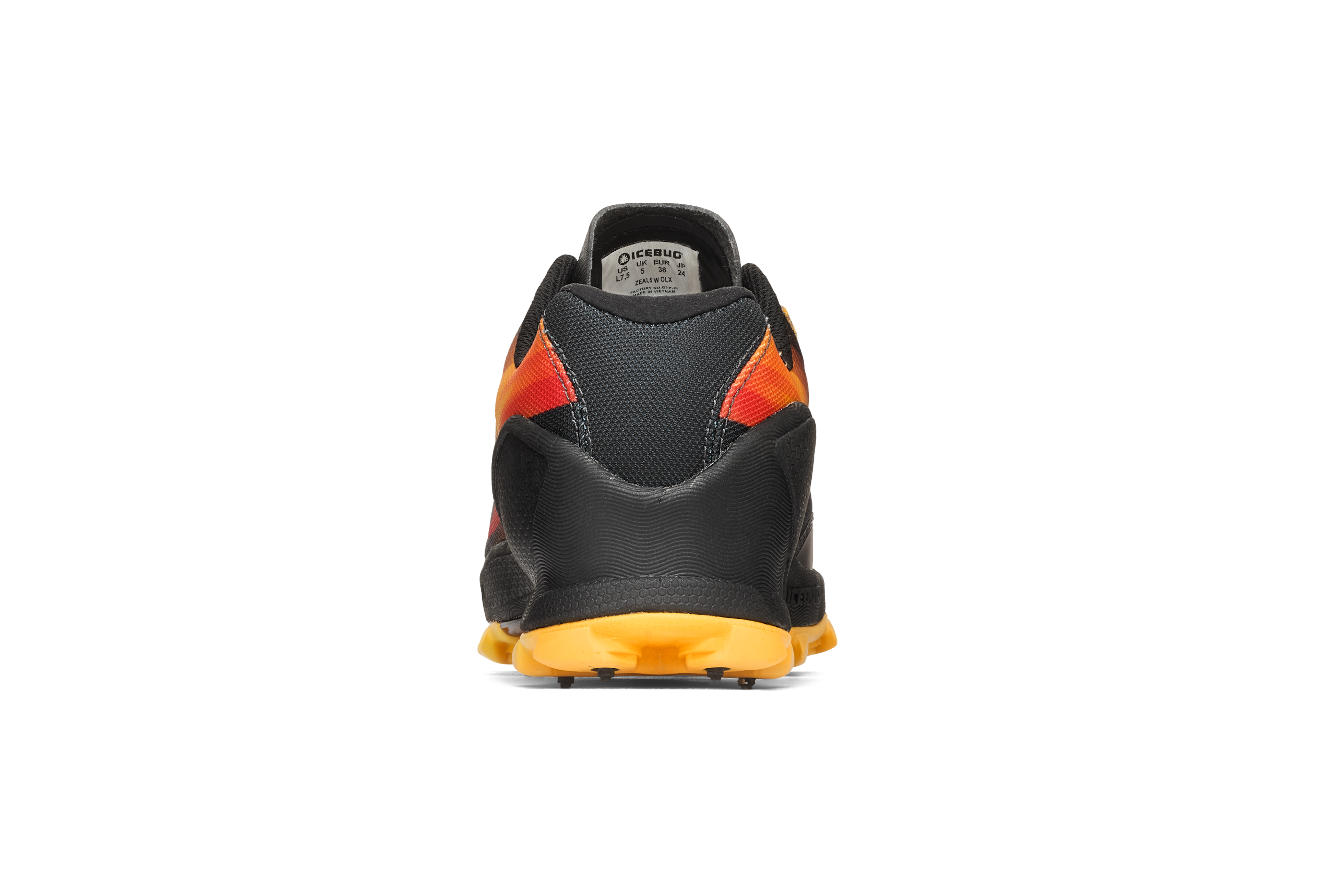Zeal5 Women's OLX - Black/Fire Orange